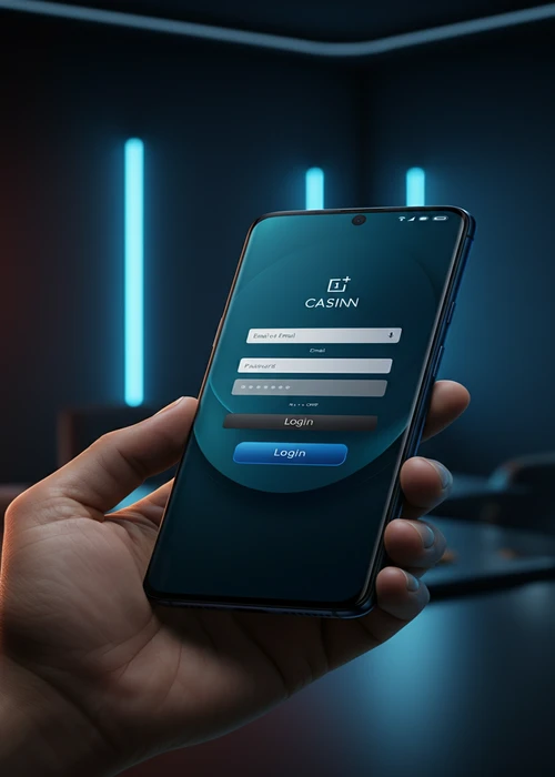 Strak vormgegeven inlogformulier van NV Casino met velden voor gebruikersnaam, wachtwoord en een duidelijke 'Inloggen' knop voor snelle toegang.